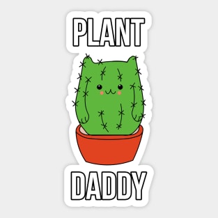 Kawaii Cactus Kitty Cat Plant Daddy Succulent Cacti Sticker